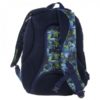 BackUp iskolatáska, hátizsák kék-zöld mintával