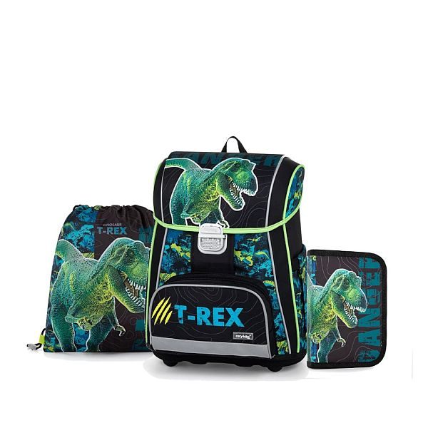OXYBAG dinoszauruszos iskolatáska szett – Green T-REX